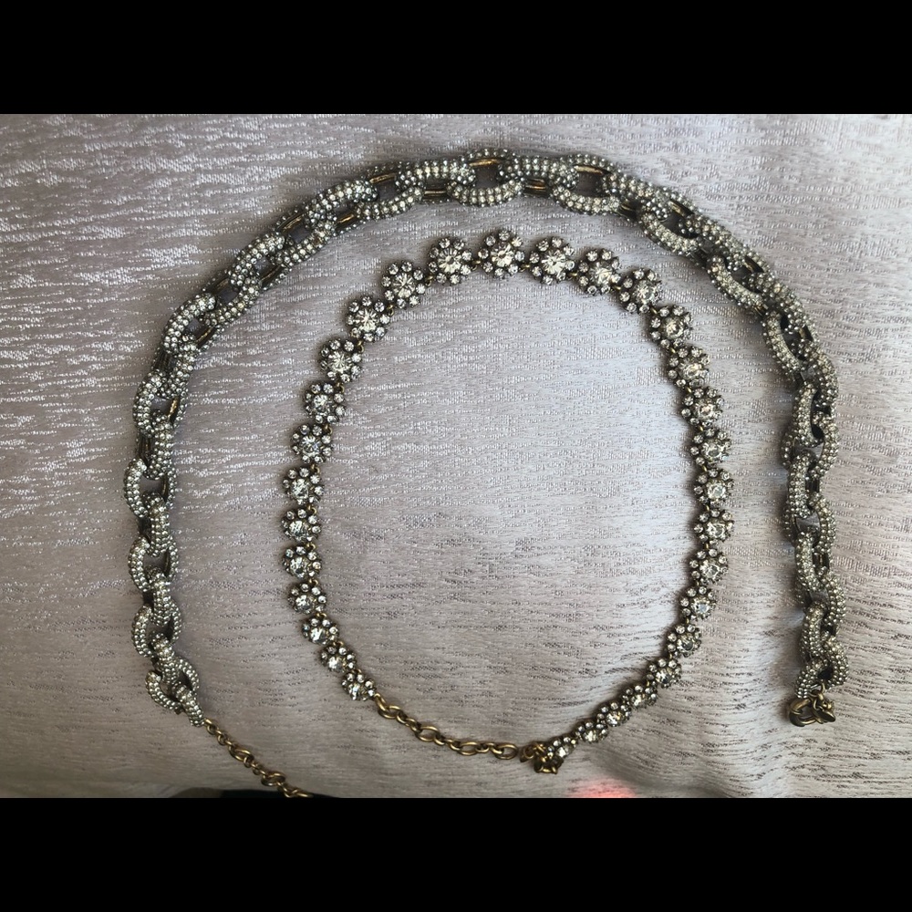 J.Crew crystal necklaces 2 for 1